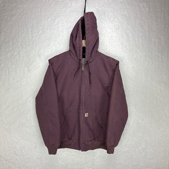 Carhartt Active Jacket Quilt Lined Womens Medium WJ130 DPM Dusty Plum Purple - Picture 1 of 12